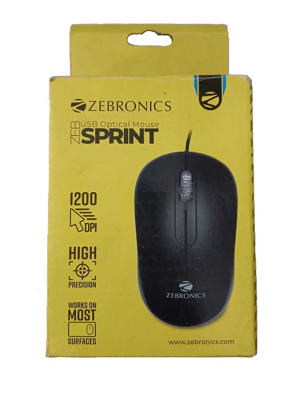 Zebronics Sprint Wired Optical Mouse